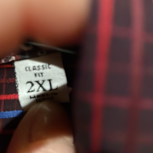2XL ROBERT GRAHAM textured berry plaid shirt - Picture 10 of 13